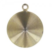 Serti pendentif à coller pour cabochon PureCrystal 1122 14 mm - Bronze x1