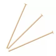 Clous tête plate 12.5x0.35 mm - Gold filled (or laminé) x100