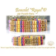 Perles en verre Piros® par Puca® 2x5 mm - Vogue Orange Peach Mat x10g