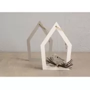 Moule en silicone 26x14.5 cm - 5 formes Nichoirs et Oiseaux - Gris x1