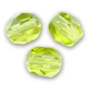 Facettes 4 mm Light Olivine  x50