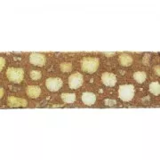 Lacet cuir 10 mm Imitation Poisson Camel x30cm