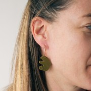 Pendentif oiseau en acrylique transparent 30x26 mm - Vert d'eau x1