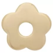 Pendentif fleur 15.5 mm - Plaqué Or 3 microns x1
