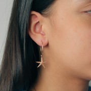 Pendentif étoile de mer 21x19 mm - Plaqué Or 3 microns x1