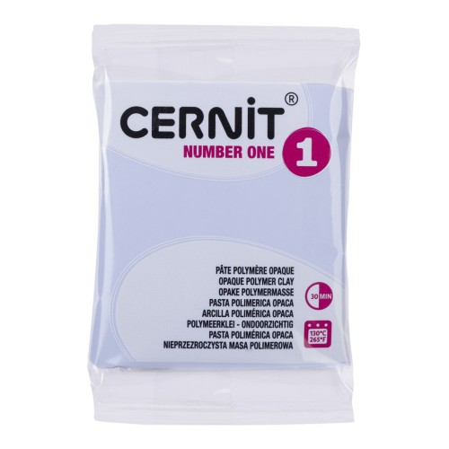 Pâte Cernit Number one opaque - Bleu pastel (n°259) x56gr