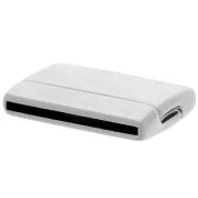 Fermoir aimanté 33x22 mm pour lacet 30 mm - Argenté vieilli x1