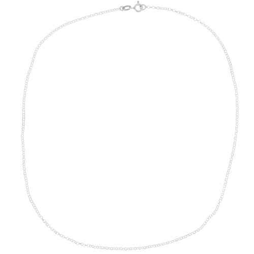 Collier maille Jaseron limée 1.8 mm - Argent 925 x42cm