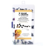 Set de 30 paires d'yeux & 10 nez de sécurité pour peluches et amigurumi