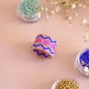 Miyuki Delica Duracoat 11/0 DB2174 - Alabaster S/L Dyed Pink Parfait x8g