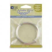 Fil de cuivre Artistic Wire 1.3 mm - Argenté anti-ternissement x3m