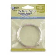 Fil de cuivre Artistic Wire 1.3 mm - Argenté anti-ternissement x3m