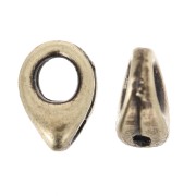 Cymbal Bead Endings - Embout de finition pour SuperDuo 4x6 mm Kolympos - Bronze x1|raw }}