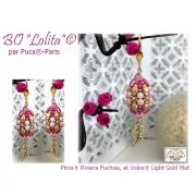 Perles en verre Piros® par Puca® 2x5 mm - Riviera Cherry x10g