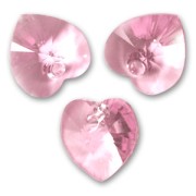 Coeurs PureCrystal 6228 10,3x10 mm Light Rose  x6