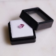 Saphir Padparadscha taille poire - 6.1x4.2 mm - 0.60 cts