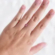 Saphir Padparadscha taille poire - 6.1x4.2 mm - 0.60 cts