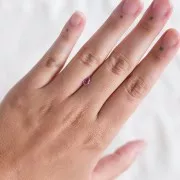 Saphir Padparadscha taille poire - 6.2x3.9 mm - 0.45 cts