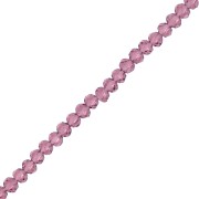 Perles rondelles facettées - rondes aplaties - 3.5x3 mm - Amethyst x36cm|raw }}