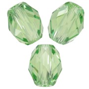 Olives Briolettes PureCrystal 5044 perles olives 5x4 mm - Reinvented Peridot x10