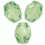 Olives Briolettes PureCrystal 5044 perles olives 5x4 mm - Reinvented Peridot x10
