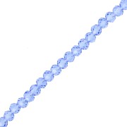 Perles rondelles facettées - rondes aplaties 3.5x3 mm - Light Sapphire x33cm|raw }}
