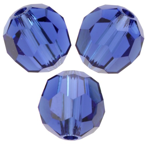 Perles rondes PureCrystal 5000 6 mm - Reinvented Dark Sapphire x6