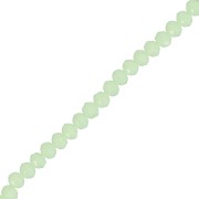 Perles rondelles facettées - rondes aplaties 3.5x3 mm - Vert Opal x38cm|raw }}