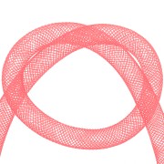 Résille tubulaire  6.5 mm Rouge x 3 m