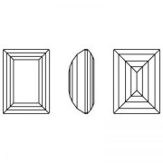 Cabochon PureCrystal 4527 14x10 mm - Reinvented Dark Sapphire x1