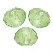 Ronde aplatie PureCrystal 5040 6 mm - Reinvented Peridot x1