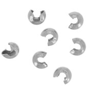 Caches perles à écraser 3 mm - Acier inoxydable 304L x10|raw }}