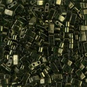 Miyuki Half Tila Beads 5x2.3x1.9 mm HTL-306 - Olive Gold Luster x10g