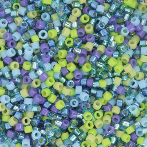 Mix Miyuki Delica 11/0 - Aurora x8g