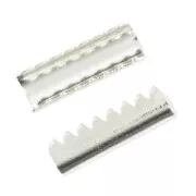 Embouts à serrer sans anneau 12 mm argenté x10