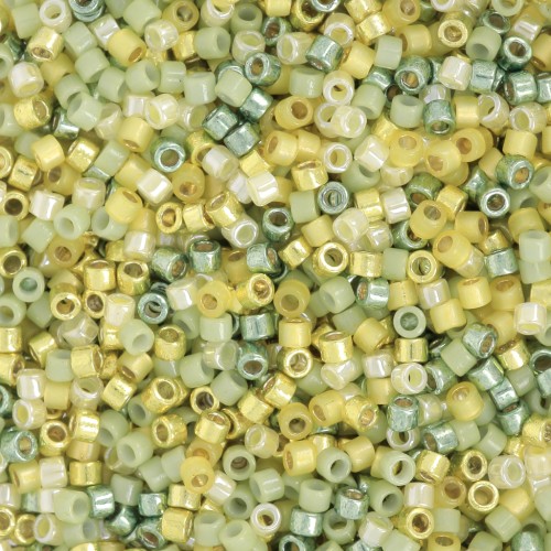 Mix Miyuki Delica 11/0 - Happy Yellow x8g