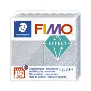 Pâte Fimo Effect 57gr Argent pailleté (812)