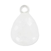 Pendentif goutte facettée 13x10 mm Argent 925/Pierre de Lune x1|raw }}