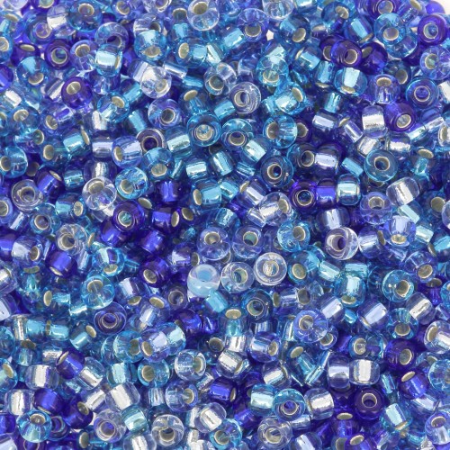 Mix de rocailles Miyuki 11/0 - Blue Sparkle x8g