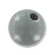 Perle en résine opaque  8 mm Gris Foncé x1