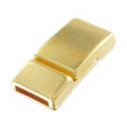 Fermoir aimanté 28x14 mm pour lacet 10 mm Doré à l'or fin x1|raw }}