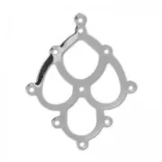 Intercalaire/Chandelier à décorer 26 mm rhodié x2