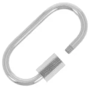 Fermoir ovale à visser 27x14 mm - Acier inoxydable 304 x1