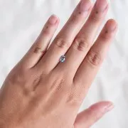 Aigue Marine ovale 6.4x4.6 mm - 0.55 cts