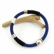 Corde tressée  5 mm Bleu marine x1m