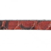 Lacet cuir 5x2.4 mm Serpent Marron x30cm|raw }}