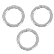 Anneaux fermés 5x0.7 mm Argenté x25