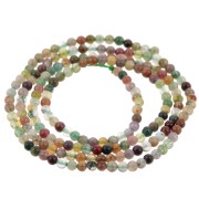 Perles rondes 2 mm pierre gemme - Agate Indienne x38cm|raw }}