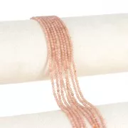 Perles rondes 2 mm pierre gemme - Sun Stone - Pierre de Soleil x39cm