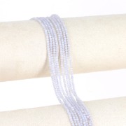 Perles rondes 2 mm pierre gemme - Blue Lace Agate x39cm